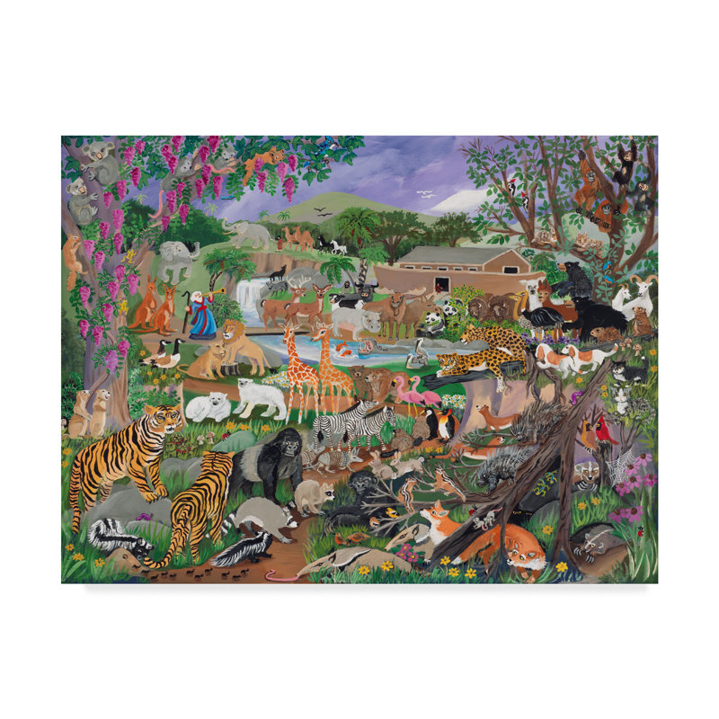 Winston Porter Noahs Ark Acrylic Painting Print On Wrapped