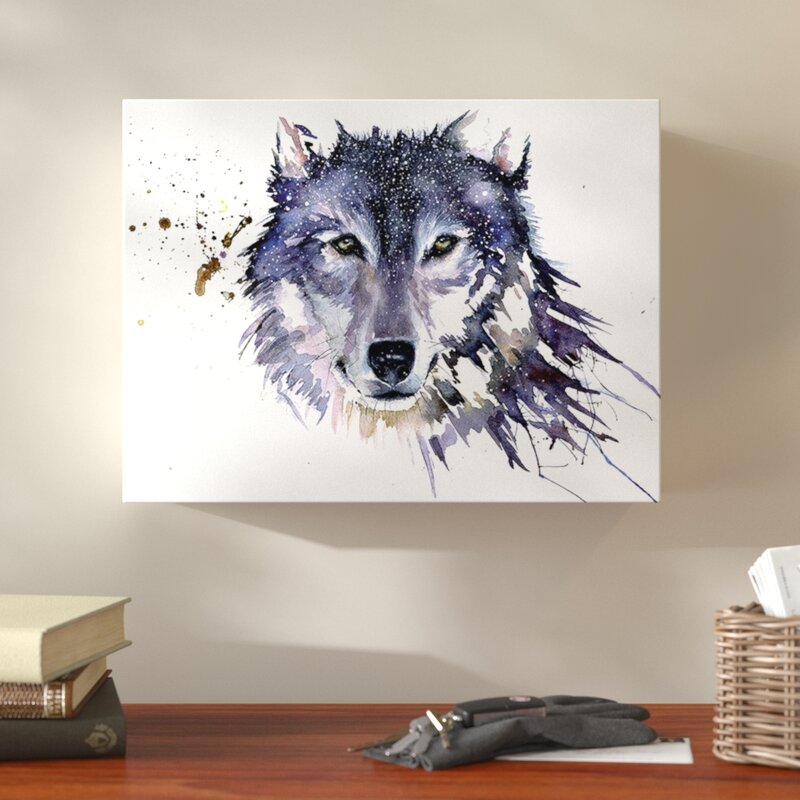 East Urban Home 'Snow Wolf' Painting Print & Reviews | Wayfair.co.uk
