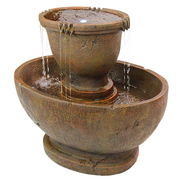 Faux Stone Garden Fountain Wayfair