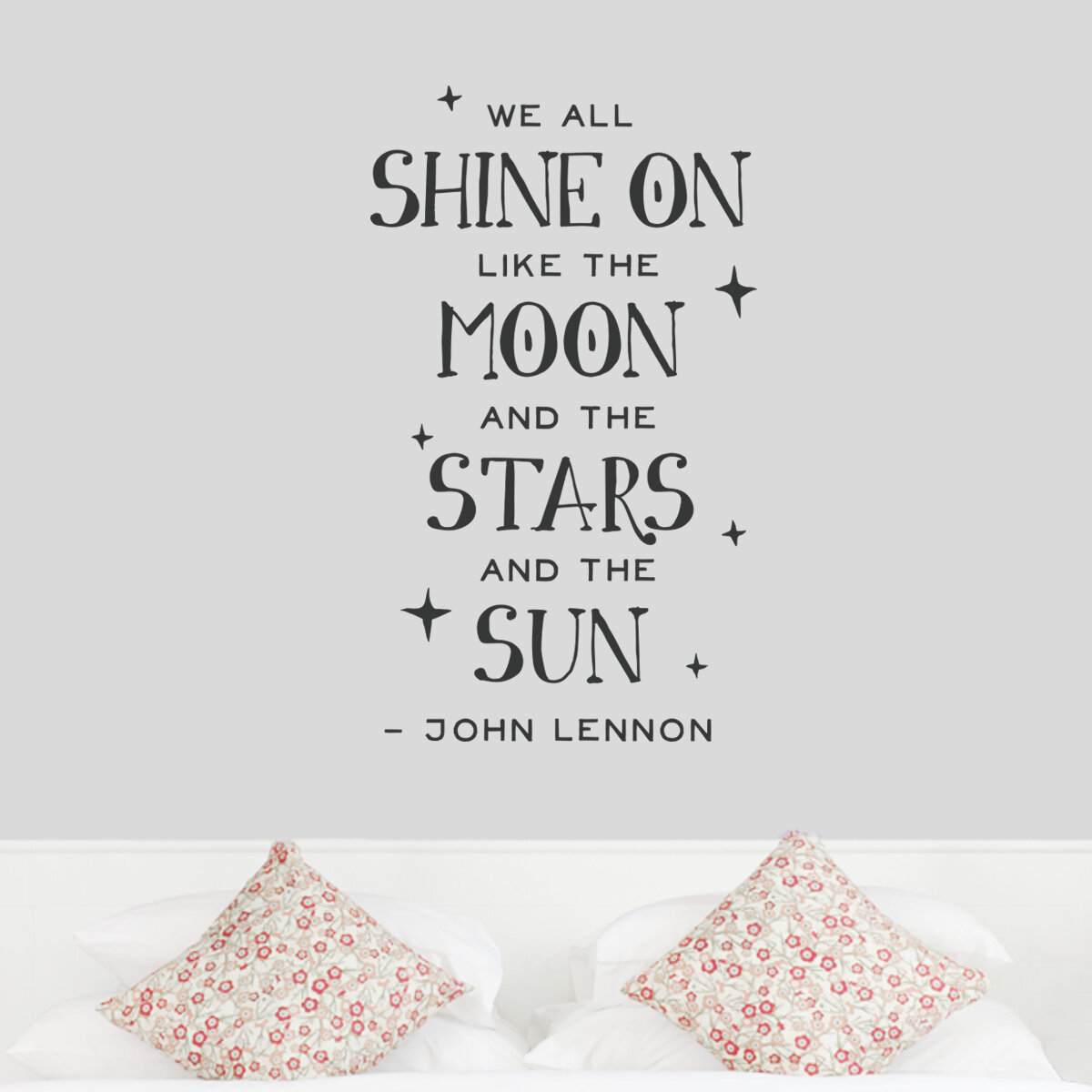 Wallums Wall Decor We All Shine On Like The Moon And The Stars Wall Decal Wayfair