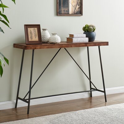 Gracie Oaks 47.25" Solid Wood Console Table