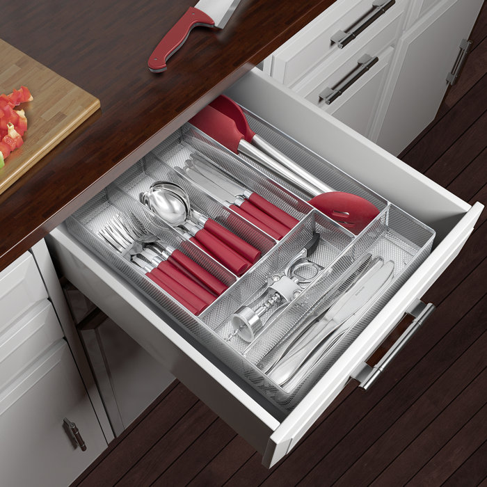 Rebrilliant Kurtz Flatware Cutlery 16 H X 11 25 W X 2 D Drawer