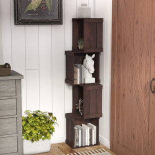 Go to store & view more images Echeverria Corner Bookcase by Laurel Foundry Modern Farmhouse