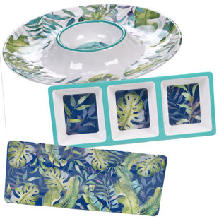 View Edison 3 Piece Melamine Divided Serving Dish