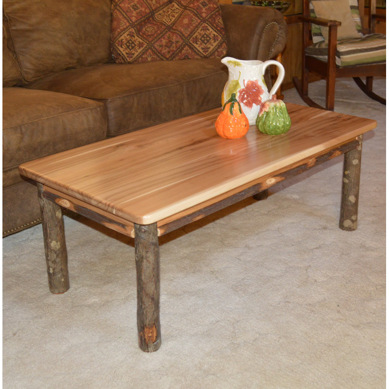 Loon Peak Yorba Hickory Solid Wood Coffee Table | Wayfair