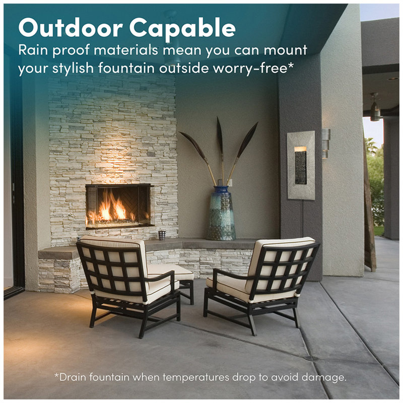 Make Lemonade Indoor Outdoor Wall Fountain Rectangle Wayfair