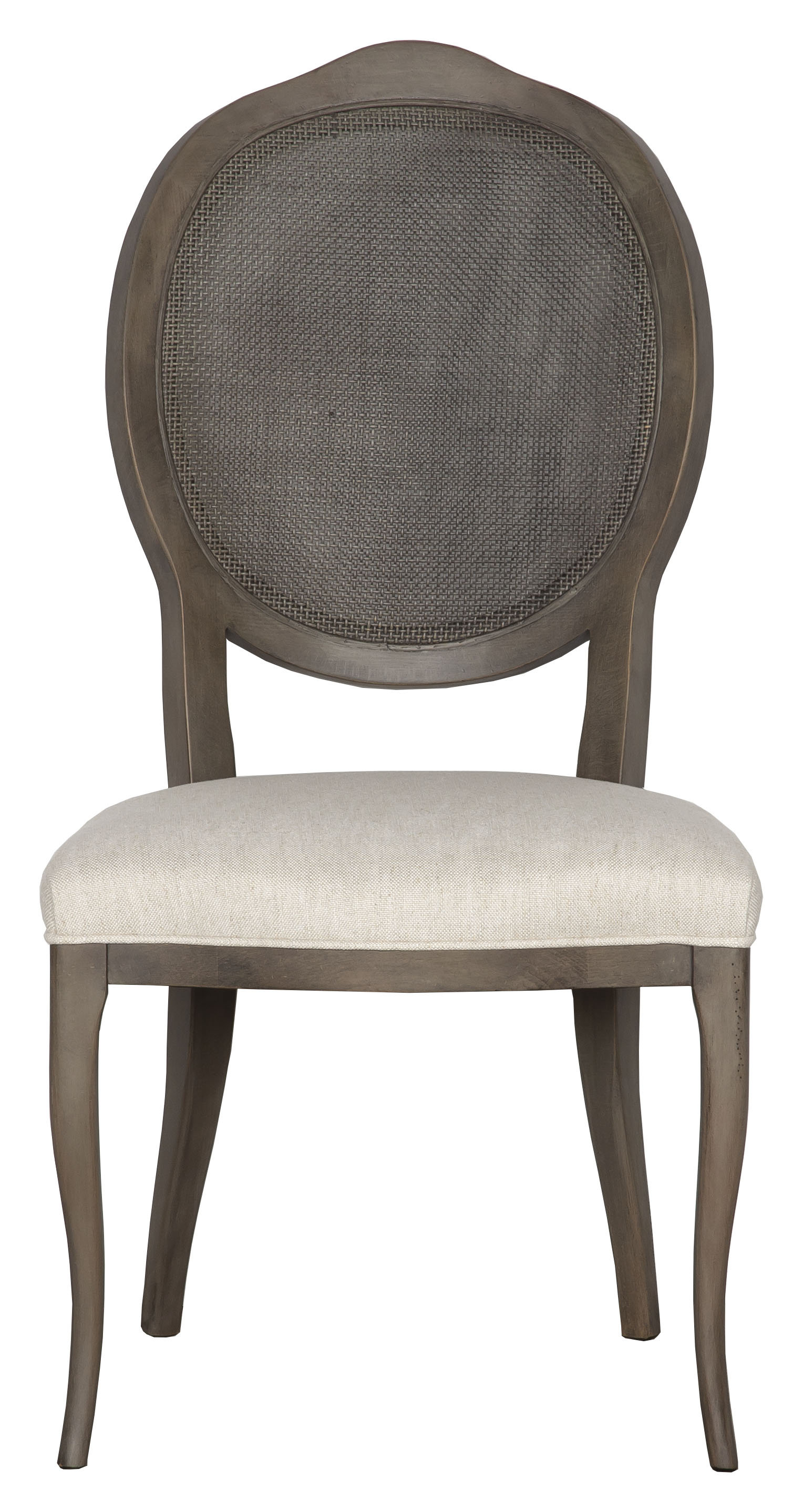 Fairfield Chair Ava Linen King Louis Back Side Chair In Brown White Wayfair