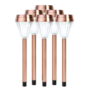 Best Solar Copper LED Pathway Light (Set of 6) By EcoThink™ Outdoor Lighting Solar Copper LED Pathway Light (Set of 6) By EcoThink™ Outdoor Lighting