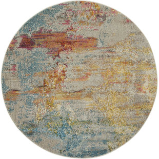 5 6 Round Rugs You Ll Love Wayfair Shugart Sealife Multi Color Area Rug