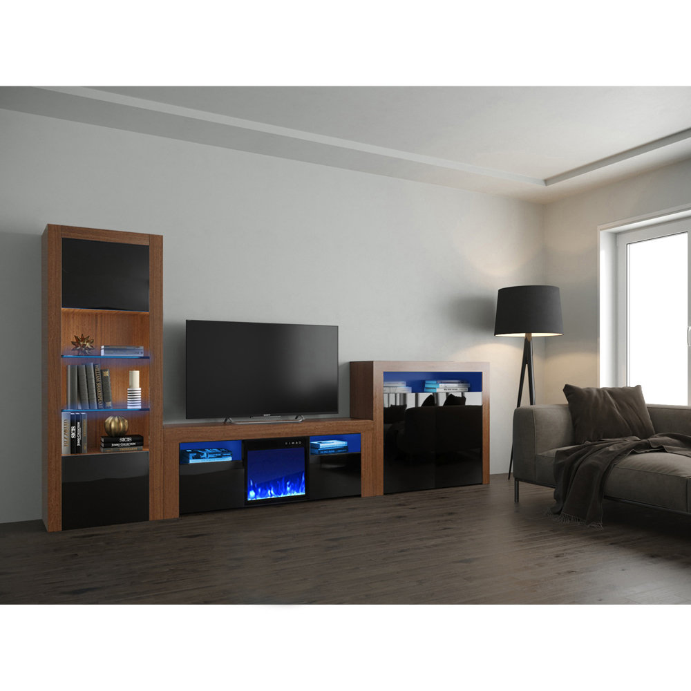 Orren Ellis Earle Entertainment Center for TVs up to 65" with Fireplace