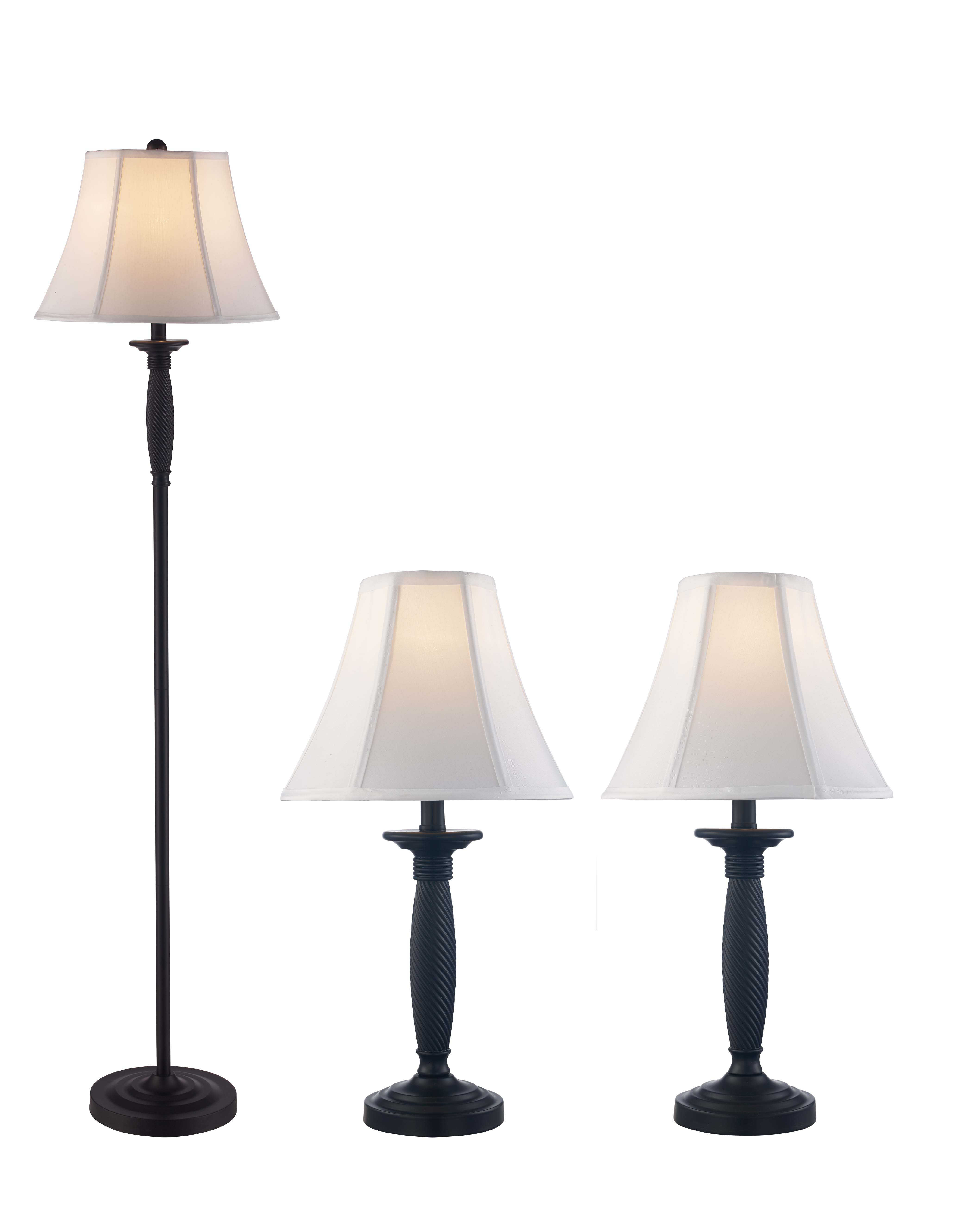 matching floor and table lamp set