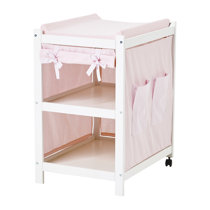 pink baby changing unit