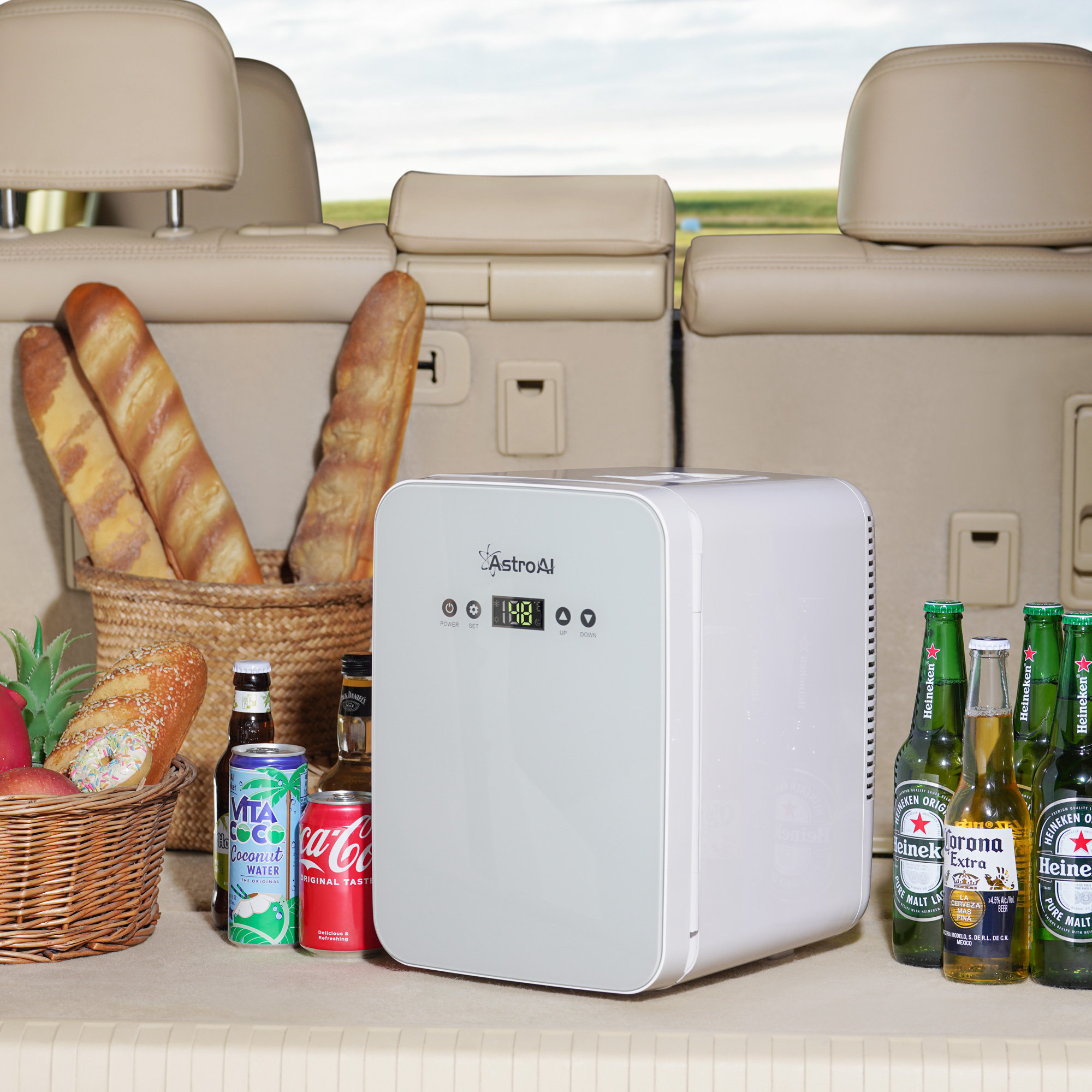 AstroAI AstroAl 0.35 Cubic Feet cu. ft. Freestanding Mini Fridge with