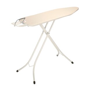 Frame made of Steel Tabletop Ironing Board Epoxy/Polyester Powder Coating Fabric: 100% Cotton Filling: Non-Woven Polyester Equipped with Retractable Hook for Easy Hanging when Not in Use