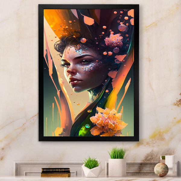 Wildon Home® Woman With Flowers - Print on Canvas | Wayfair