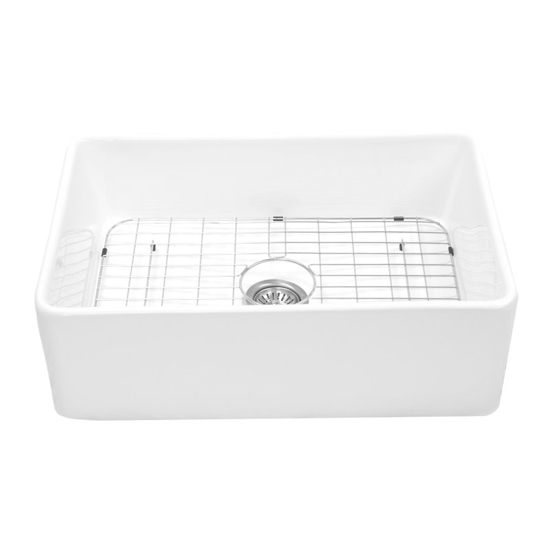 Charleston Reversible 30ââ x 20" Farmhouse Kitchen Sink with Basket Strainer