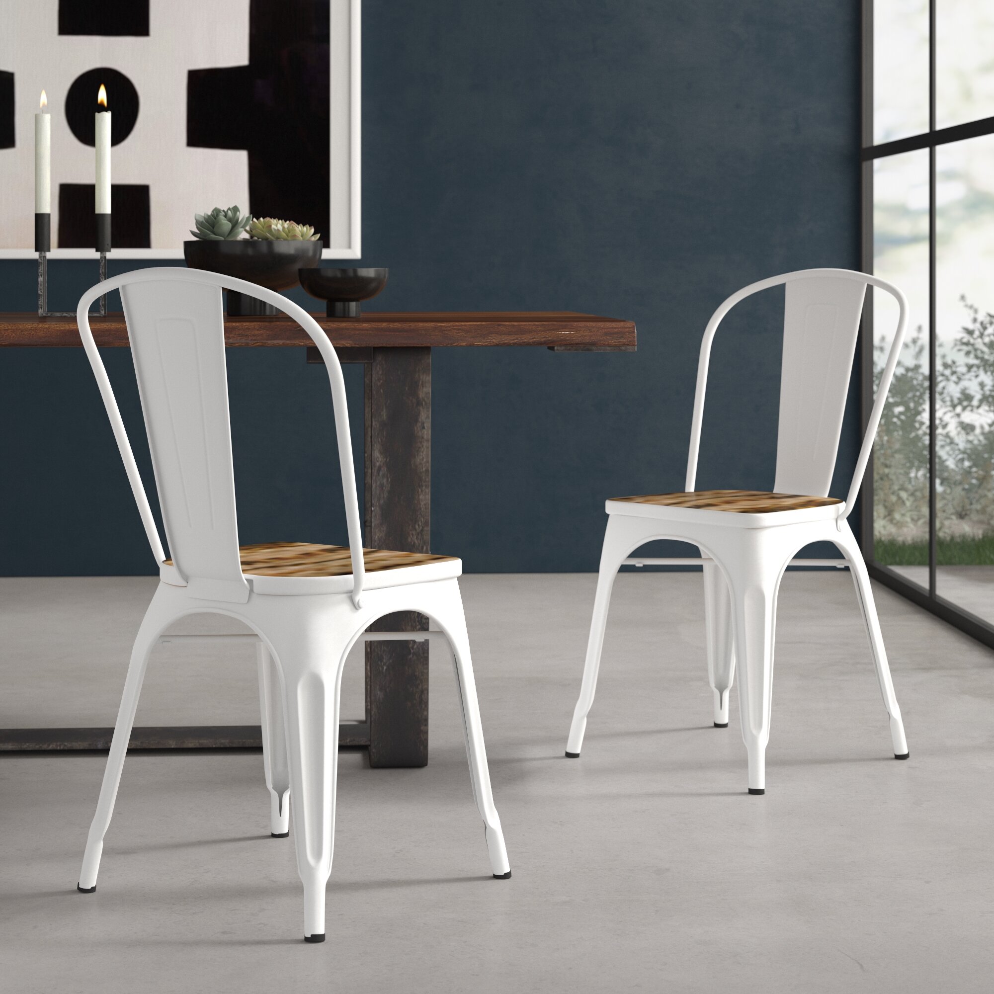 wayfair metal kitchen chairs