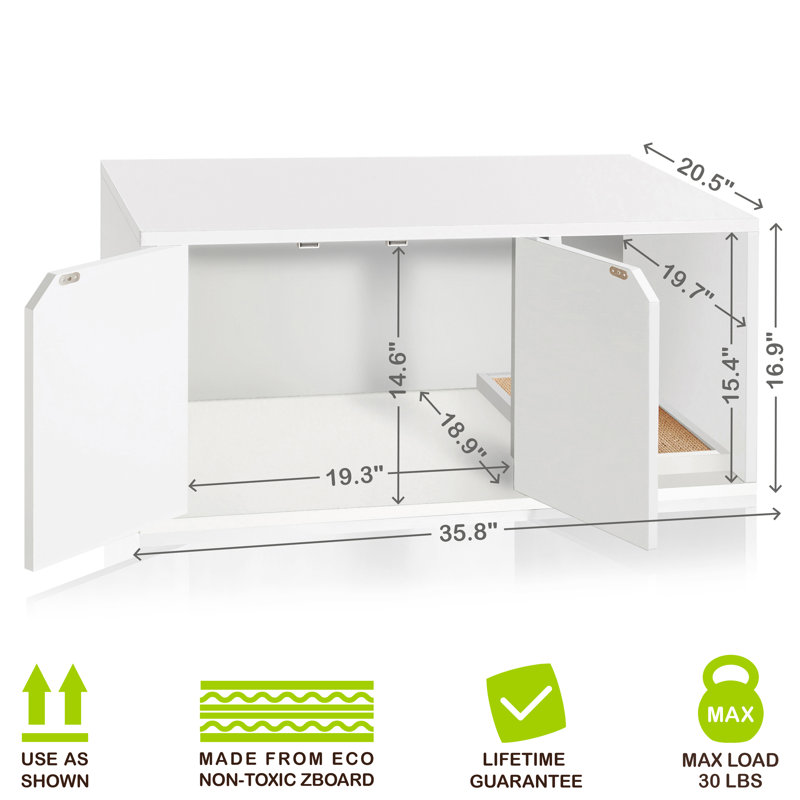 cat litter box furniture wayfair