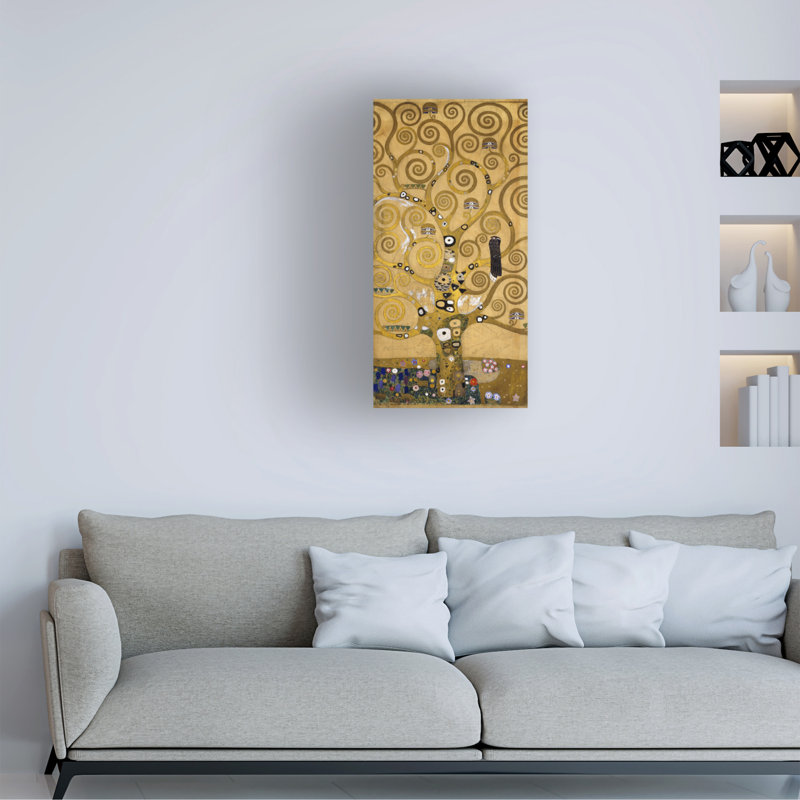 Tree of Life Soclet Frieze 1905' by Gustav Klimt Painting Print on Wrapped Canvas