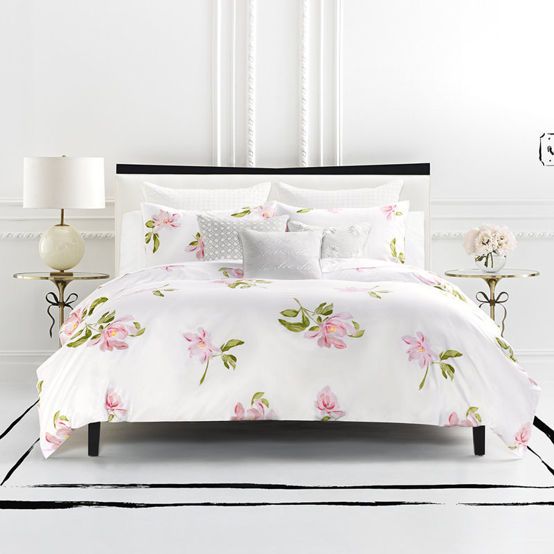 Kate Spade New York Breezy Magnolia Floral 100 Cotton 2 Piece Comforter Set Reviews Perigold
