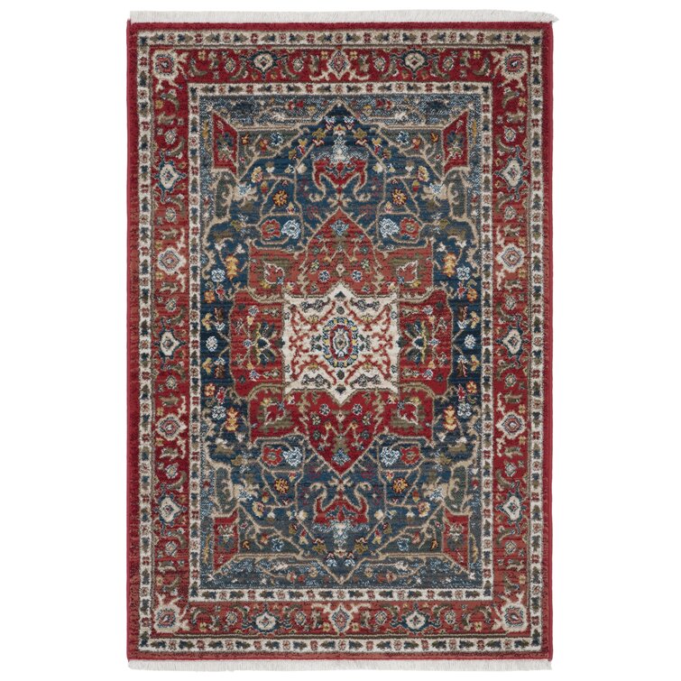 Lauren Ralph Lauren Flatweave Performance Red / Navy Rug & Reviews | Wayfair