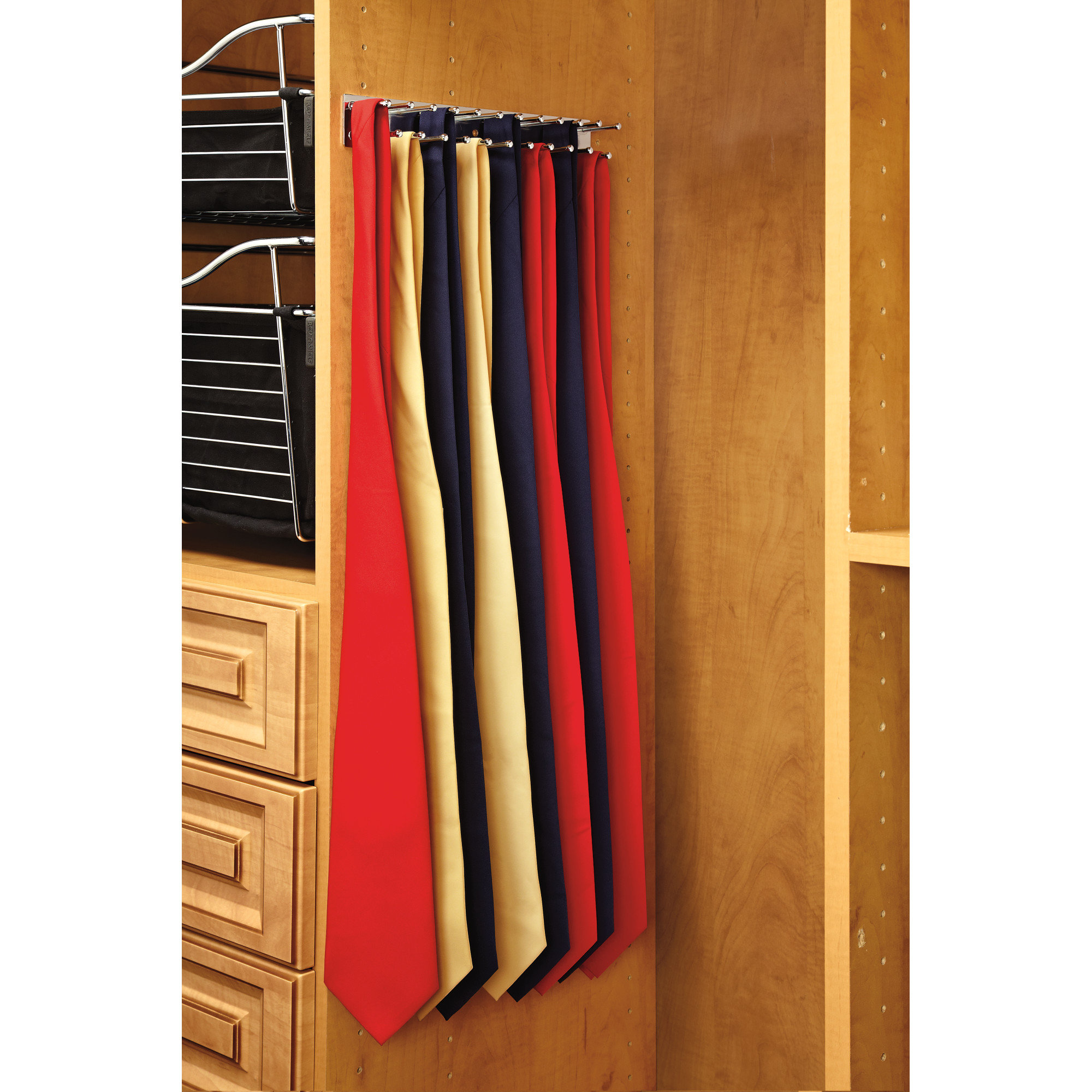Rev A Shelf Pull Out Side Mount Tie Rack Reviews Wayfair