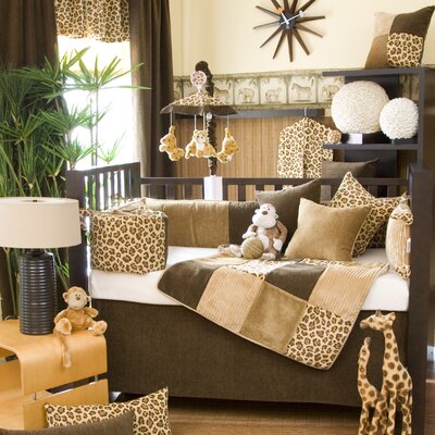 cheetah print crib bedding set