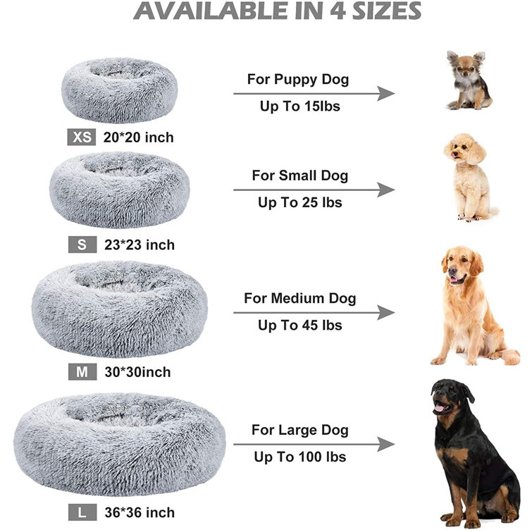 30 inch round dog bed