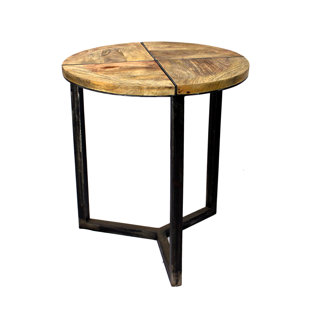Asaro Disstressed End Table by Loon Peak Top Reviews
