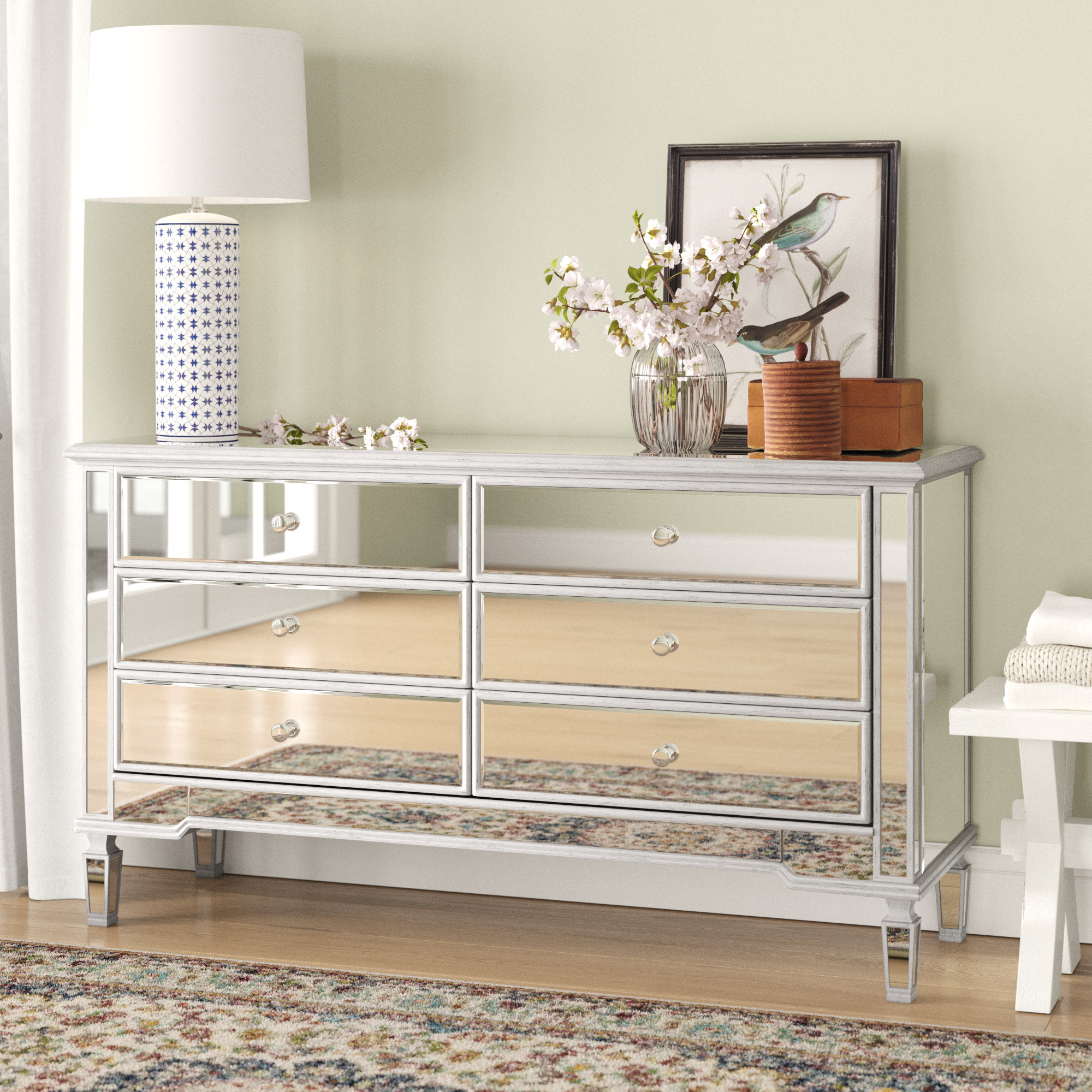 Lynda 6 Drawer Double Dresser Reviews Birch Lane