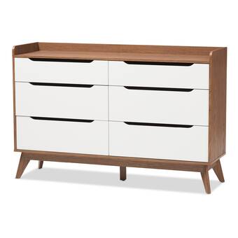 Retweet Calvin Modern 6 Drawer Dresser Reviews Allmodern