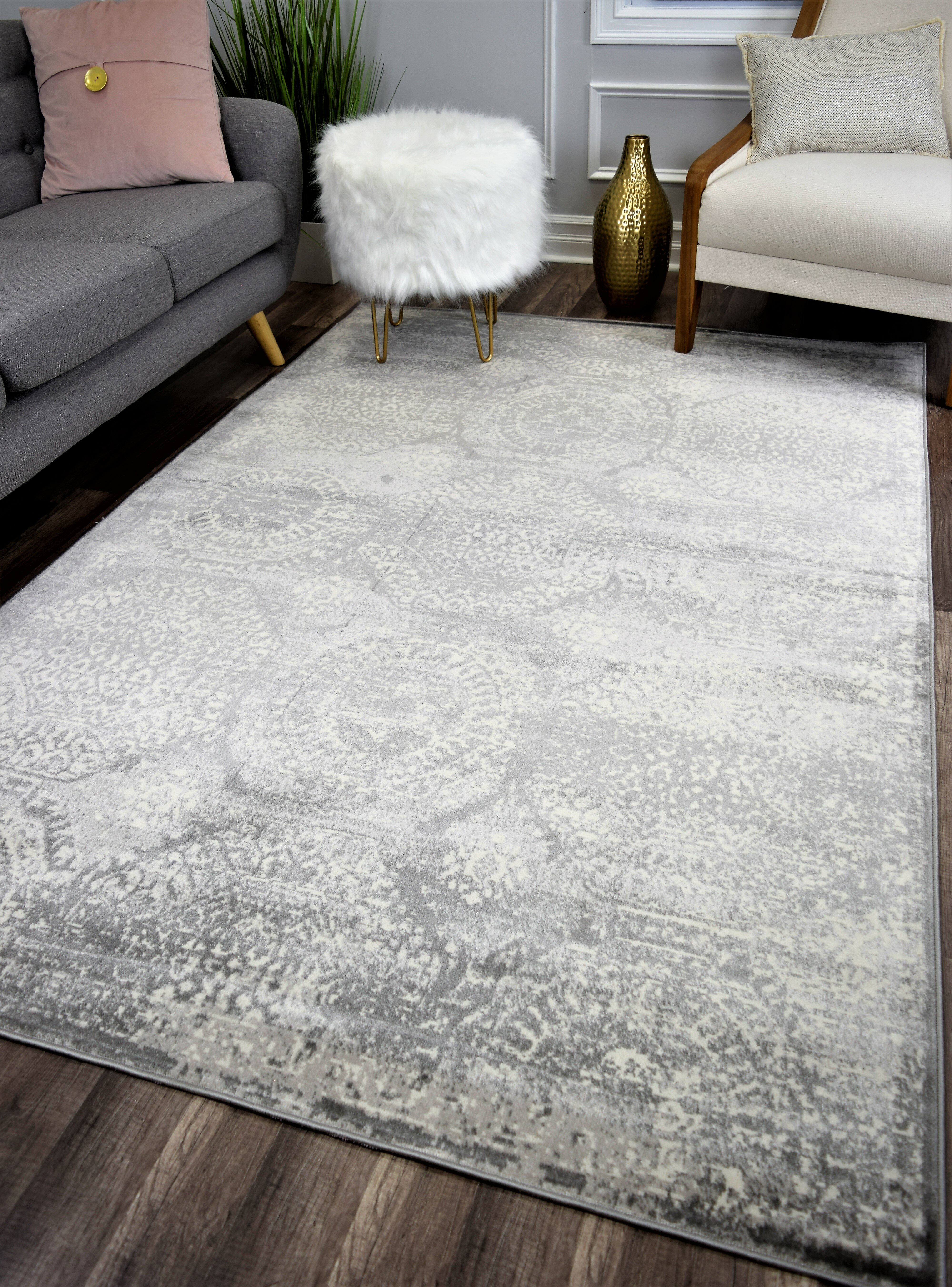 Bungalow Rose Donita Silver Area Rug Reviews Wayfair Ca