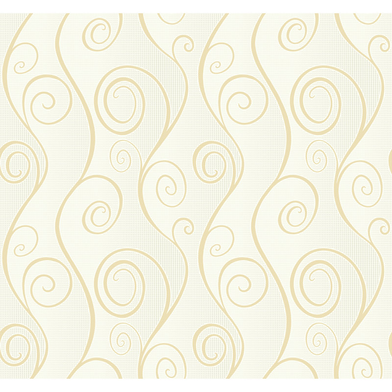 Winston Porter Crisfield Vertical Swirls 27 L X 27 W Metallic