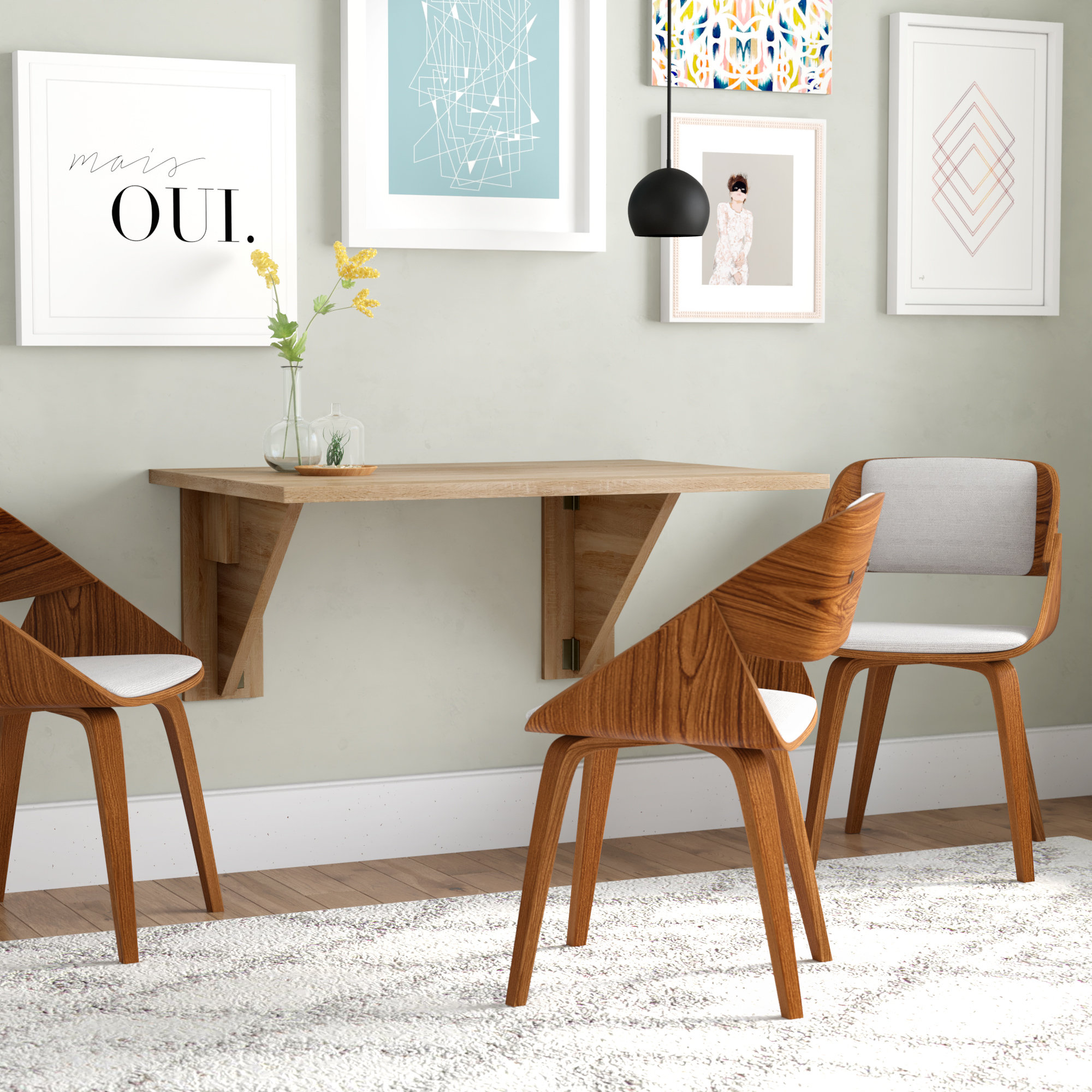 fold out dining table and chairs