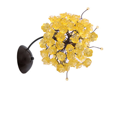 Nura Lightssecret 1 Light Armed Sconce Nura Lights Shade Color Citrus Gold Dailymail