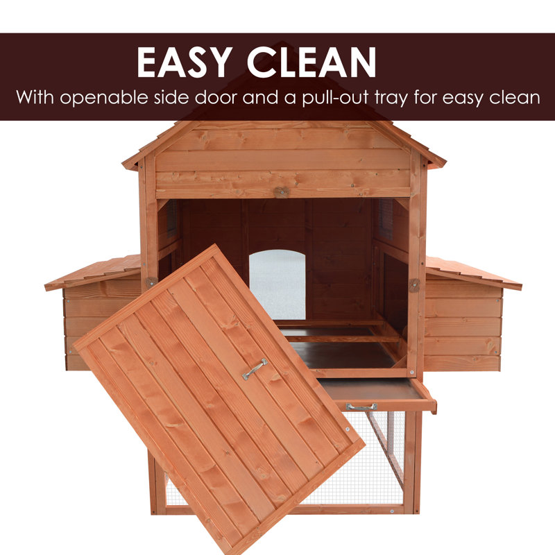 Large Backyard Chicken House With Chicken Run Animals Chicken
