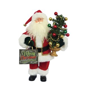 Chalkboard Santa Figurine