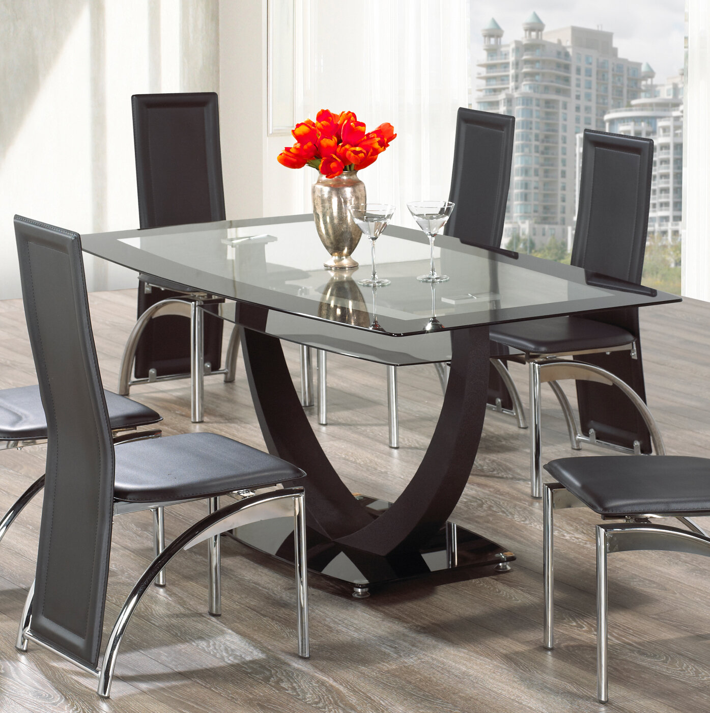 orren ellis dining table set