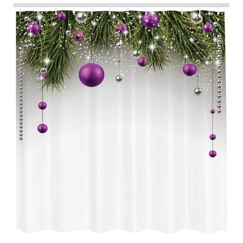 The Holiday Aisle Christmas Tree Decorations Shower Curtain