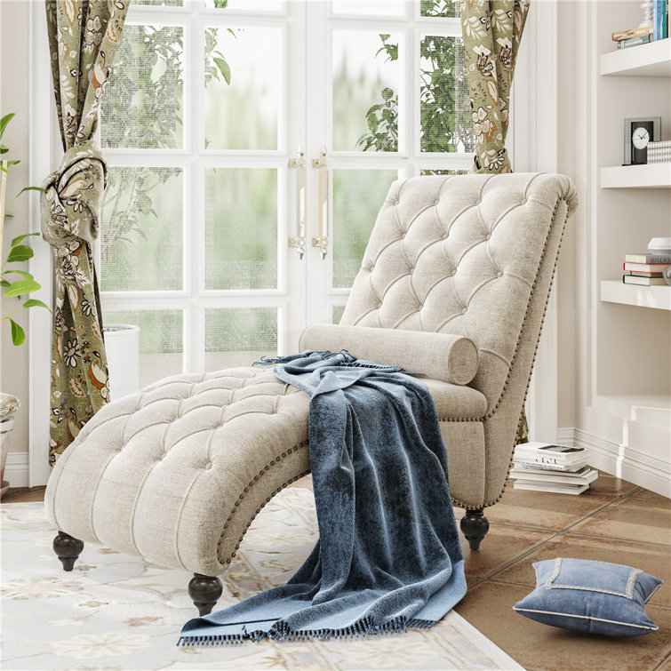 Alcott Hill Stonecrest Tufted Armless Chaise Lounge With Storage Wayfair