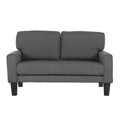 Zipcode Design Stow Modern Upholstery Loveseat Upholstery Grey