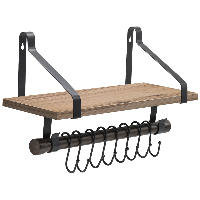 Set of 4 Gourd 6/” Floating Shelf Brackets Heavy Duty