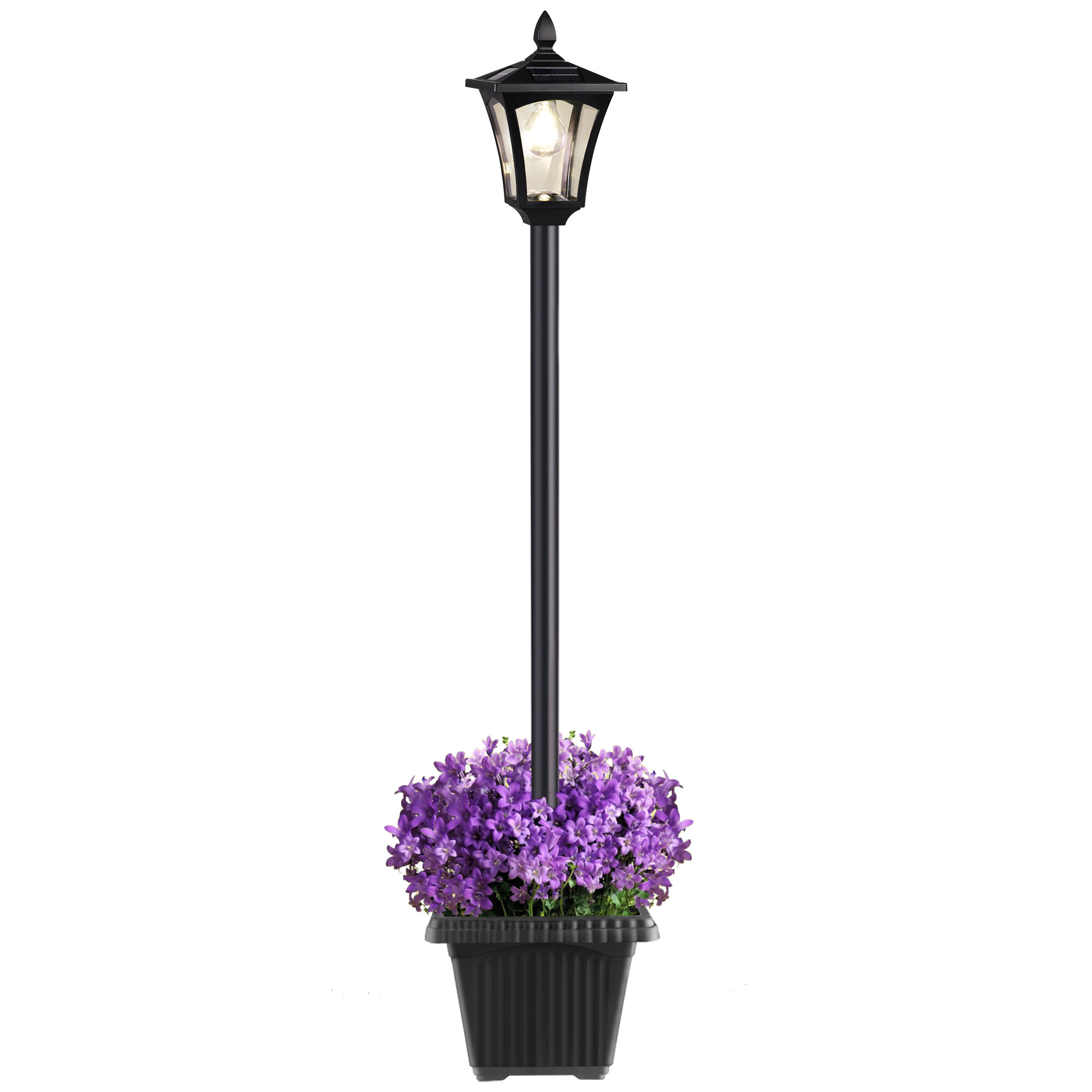 2Pcs Solar Powered Rose Flowers 3 LED Lights Outdoor Garden Yard Lawn Decor Lamp