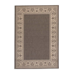Veranda Border Gray Indoor/Outdoor Area Rug