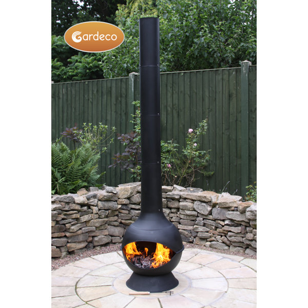 Kaska cast iron wood/charcoal chiminea