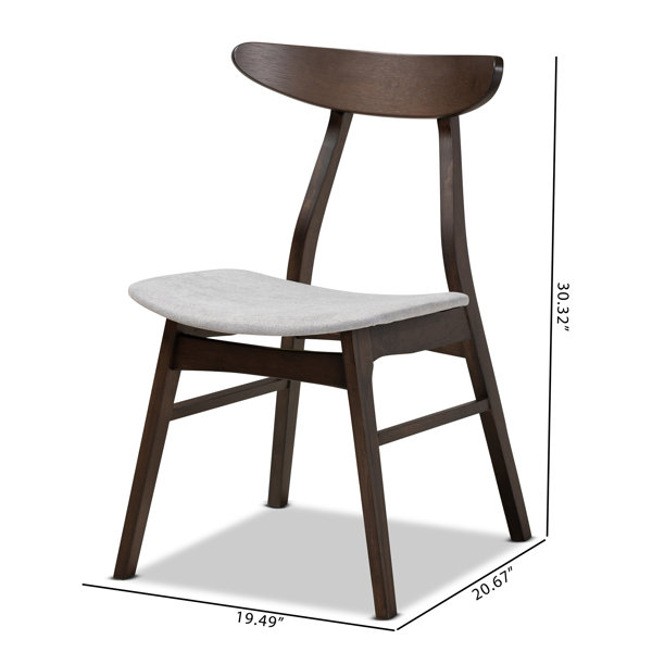 Foundry Select Tamsin Solid Wood Ladder Back Side Chair In Dark Brown Reviews Wayfair