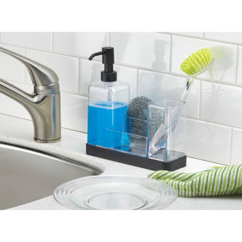 And Other Dishwashing Accessories Gray Sponge Holder Kitchen Sink