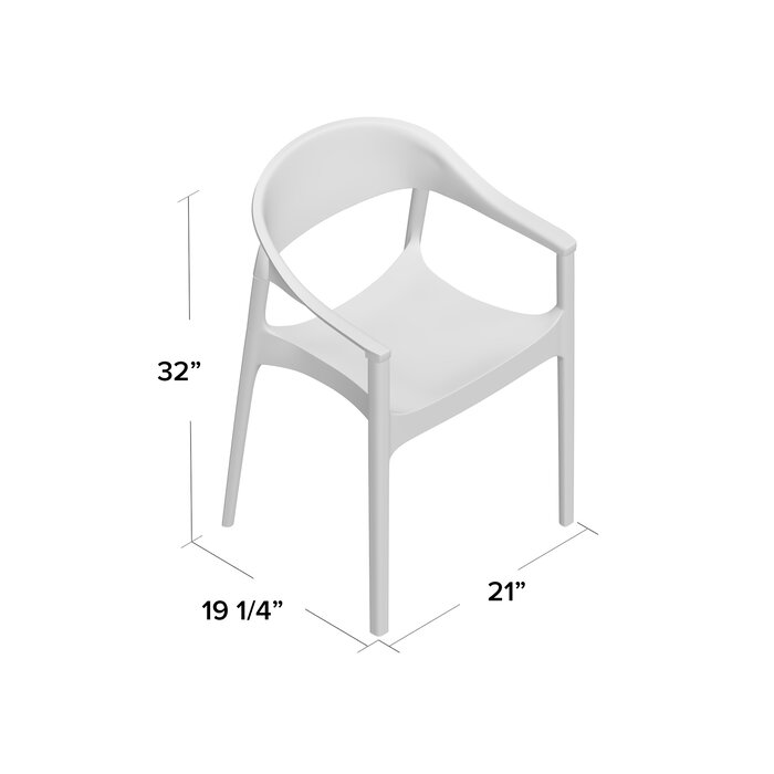 Anner Stacking Patio Dining Chair