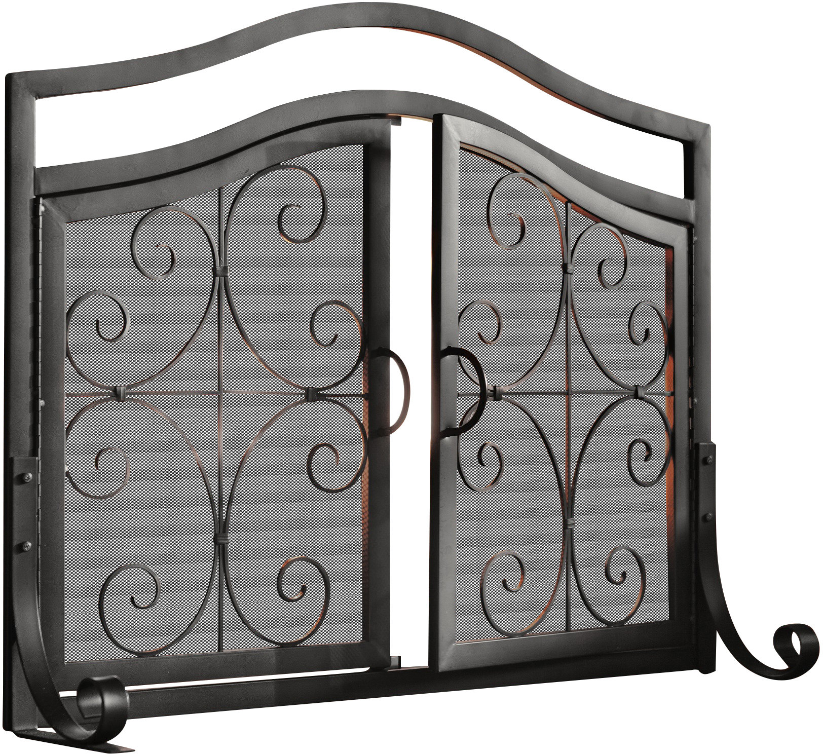 Exceptional Short Fireplace Screens Part - 10: Plow U0026 Hearth Single Panel Iron Fireplace Screen U0026 Reviews | Wayfair