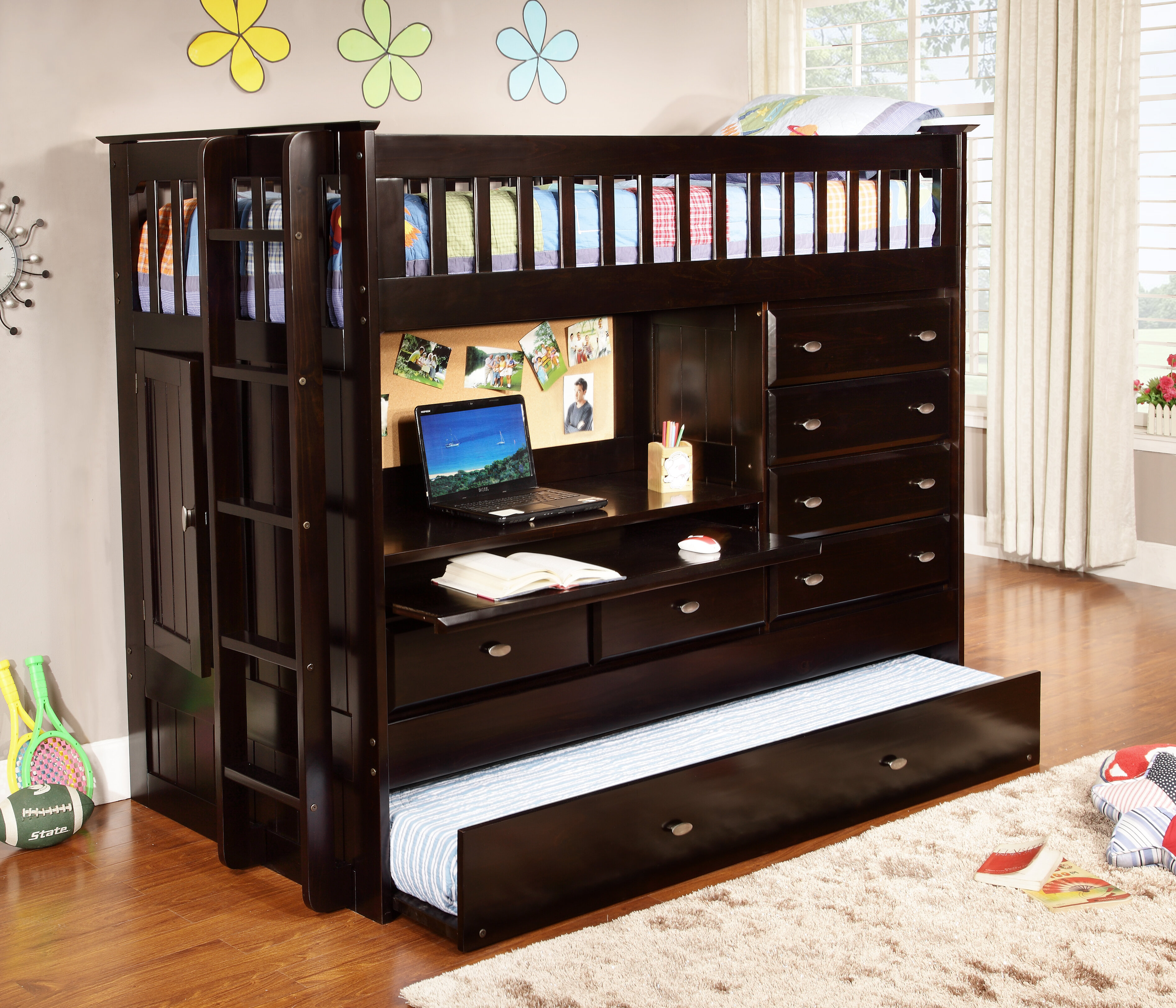 loft bed with trundle